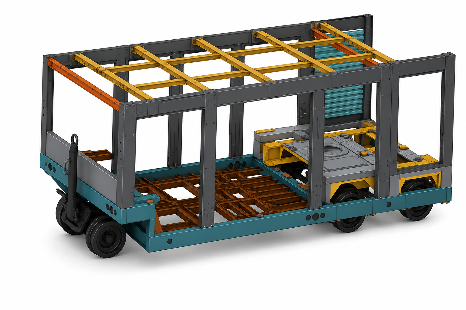 65 TR ACU shelter structural frame — FEA model